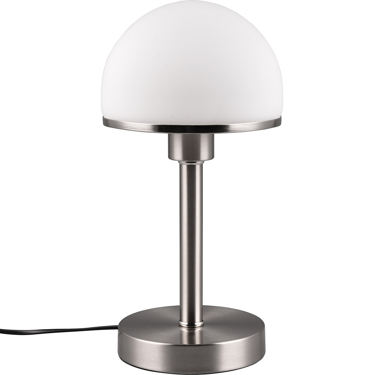 LED Lampe de Table - Éclairage de Table - Trion Toas - Douille E27 - Rond - Nickel Mat - Métal