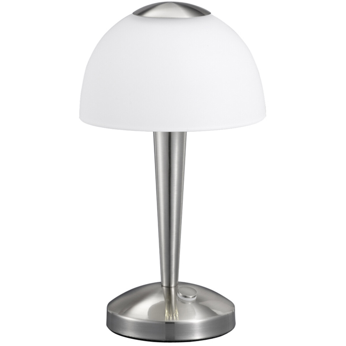 Lampe de Table LED - Éclairage de Table - Trion Vonton - 4W - Blanc Chaud 3000K - Rond - Mat Nickel - Aluminium