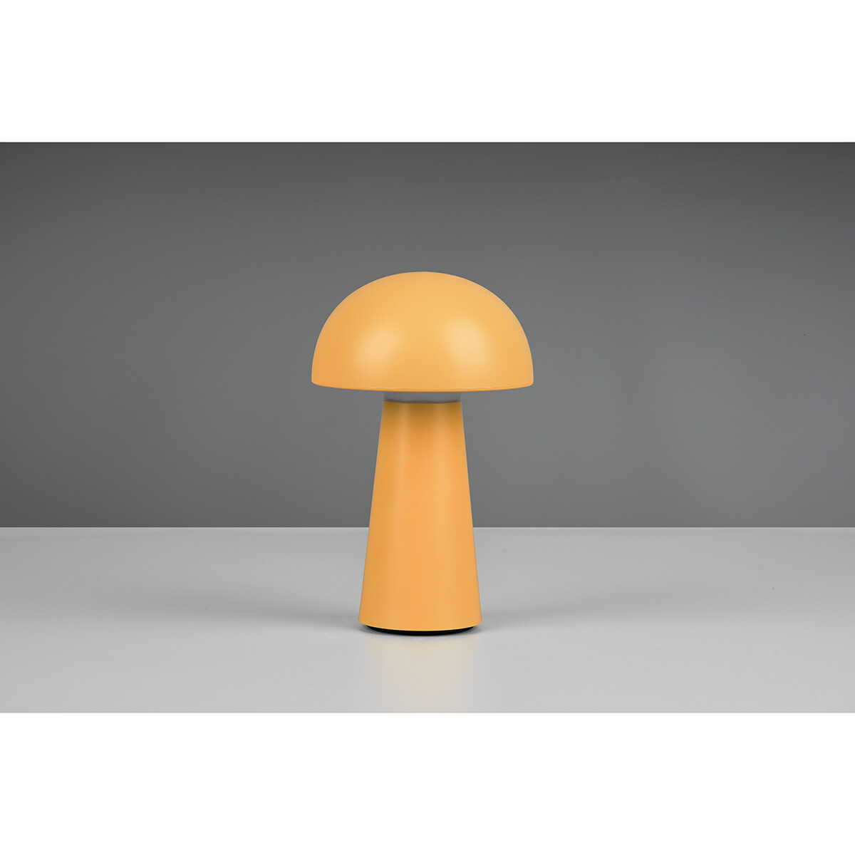 Lampe de Table LED - Éclairage de Table - Trion Lenio - 2W - Blanc Chaud 3000K - Dimmable - Rechargeable par USB - Étanche aux Éclaboussures IP44 - Rond - Mat Orange - Plastique