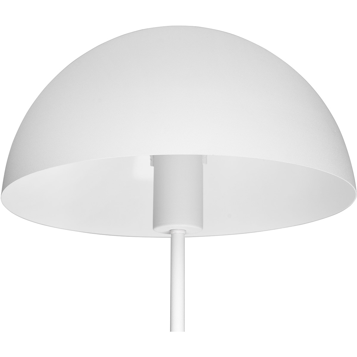 Lampe de table LED - Trion Alia - Douille E27 - Ronde - Blanc Mat - Métal