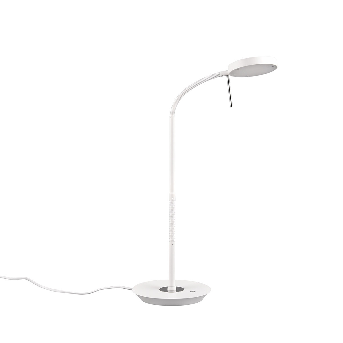 Lampe de table LED - Trion Amon - 12W - Couleur ajustable - Dimmable - Rond - Blanc Mat - Métal