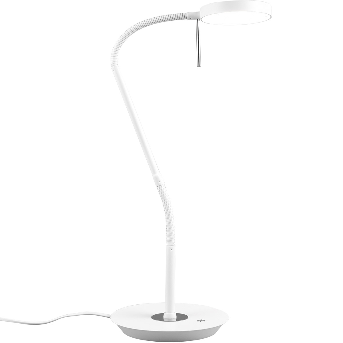 Lampe de table LED - Trion Amon - 12W - Couleur ajustable - Dimmable - Rond - Blanc Mat - Métal