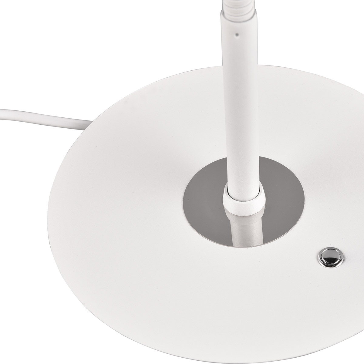 Lampe de table LED - Trion Amon - 12W - Couleur ajustable - Dimmable - Rond - Blanc Mat - Métal