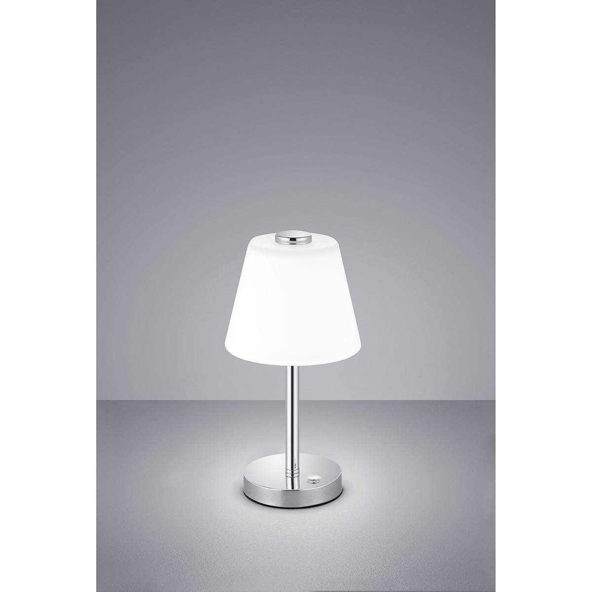 Lampe de Table LED - Trion Emaro - 4.5W - Blanc Chaud 3000K - Dimmable - Rond - Chrome Brillant - Aluminium