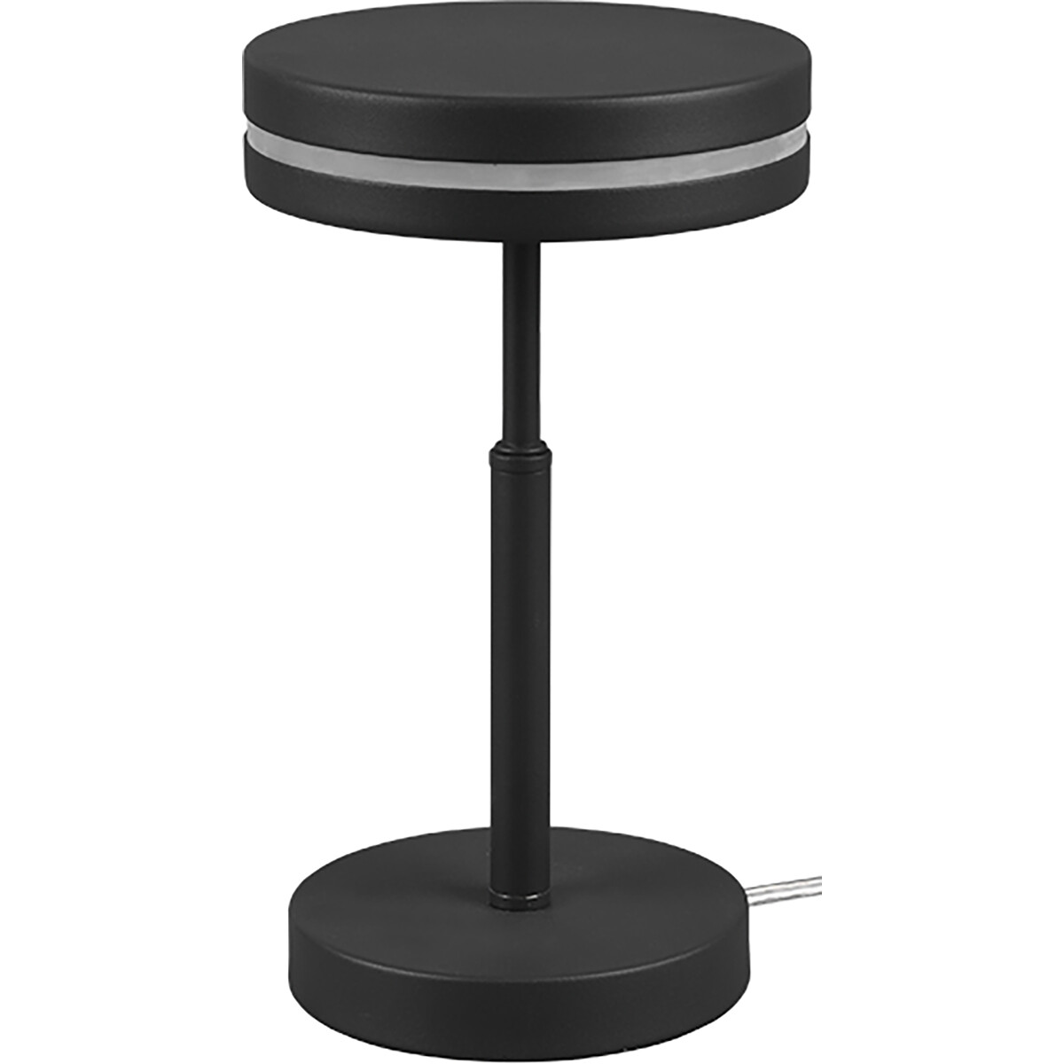 Lampe de Table LED - Trion Franco - 6W - Blanc Chaud 3000K - Rond - Mat Anthracite - Aluminium