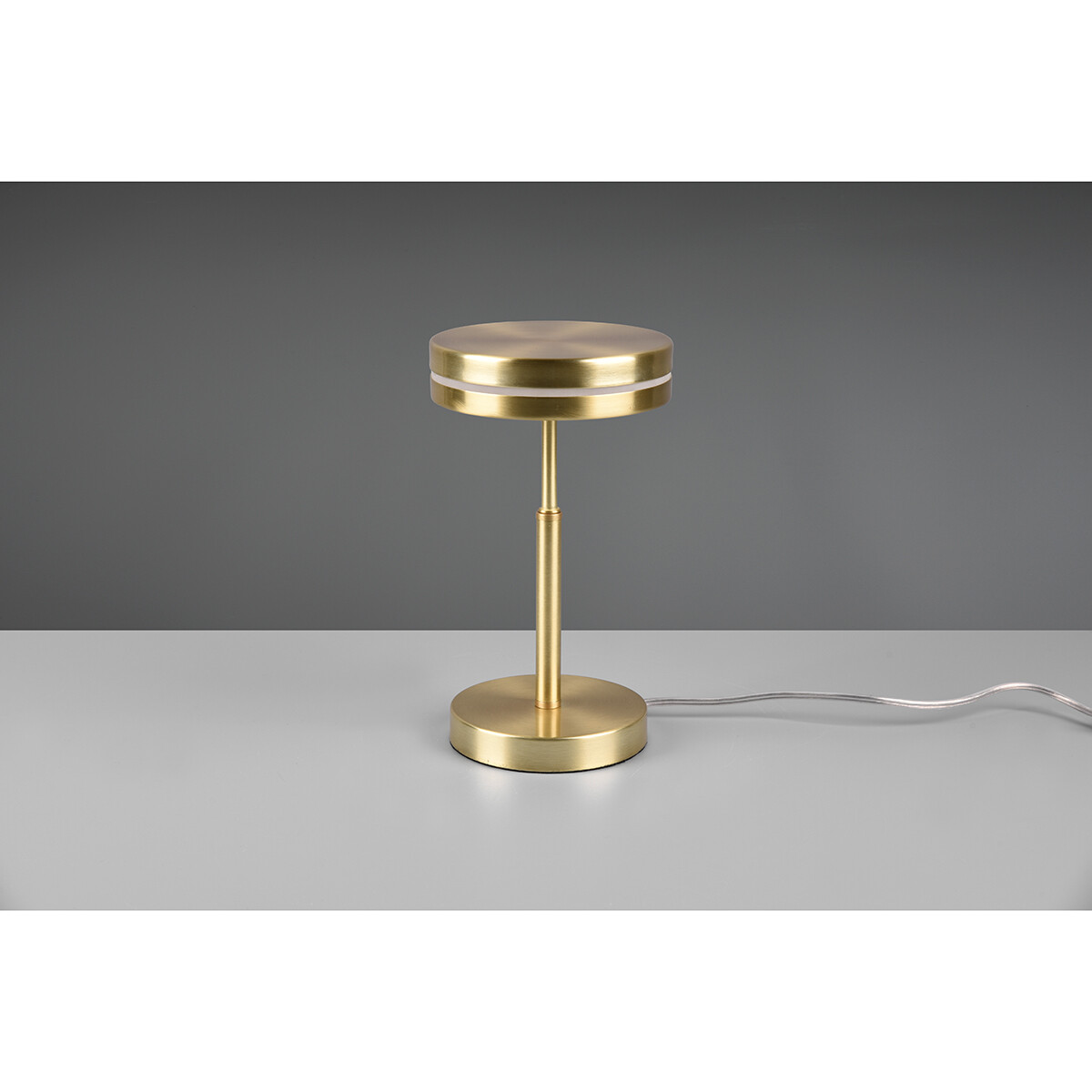 Lampe de Table LED - Trion Franco - 6W - Blanc Chaud 3000K - Rond - Mat Or - Aluminium