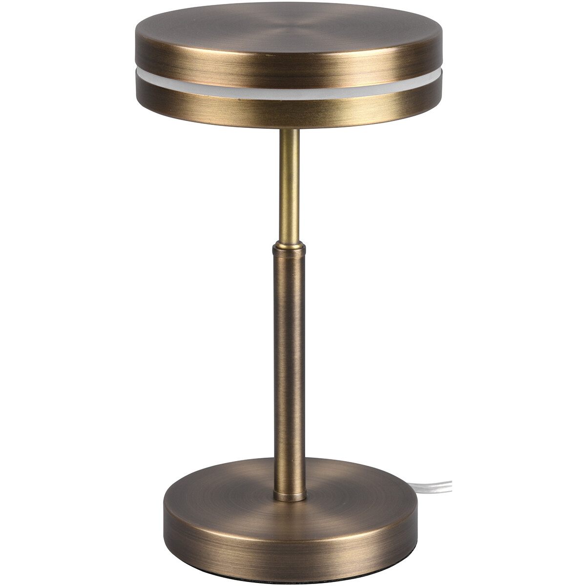 Lampe de Table LED - Trion Franco - 6W - Blanc Chaud 3000K - Rond - Bronze Ancien - Aluminium