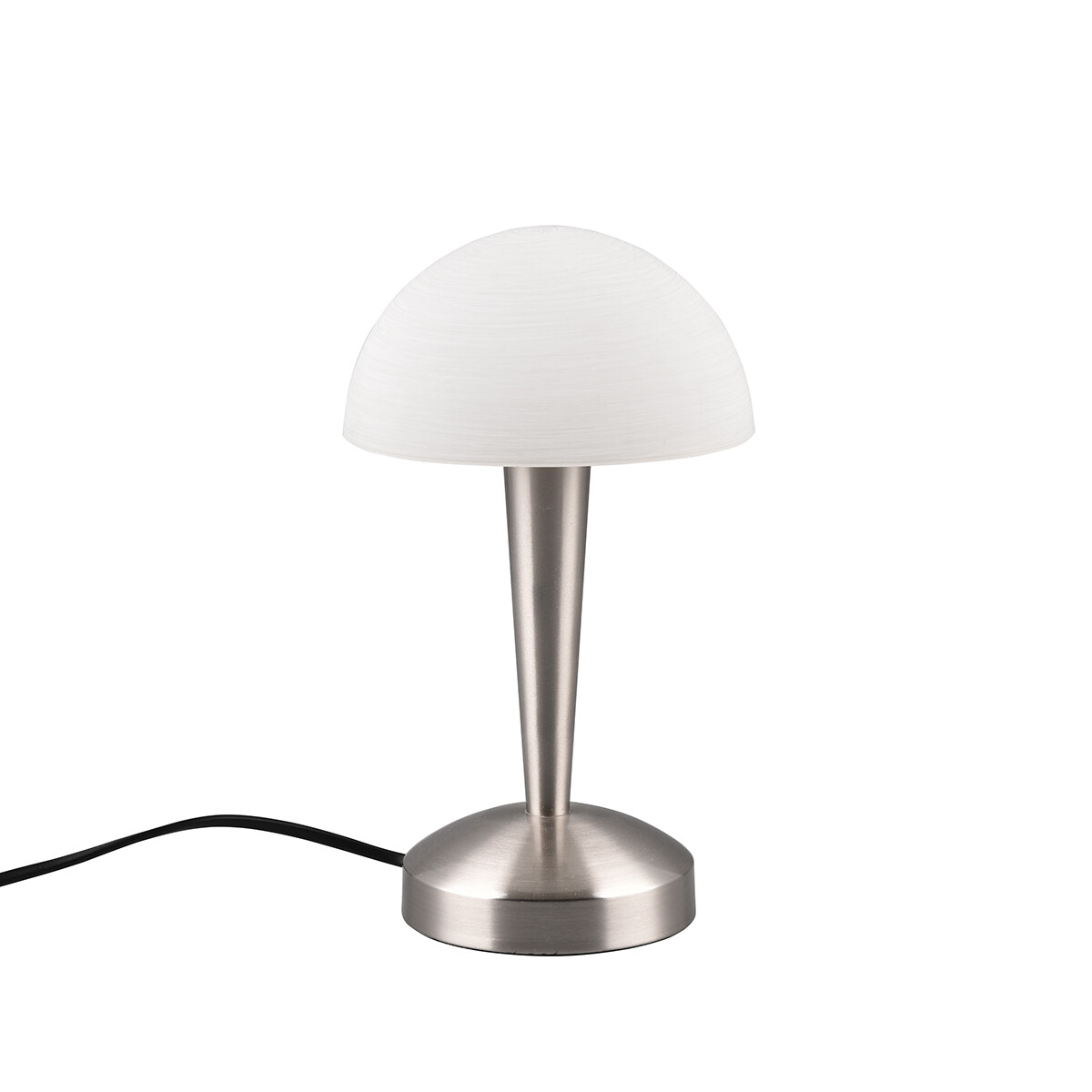 Lampe de table LED - Trion Candin - Douille E14 - Blanc Chaud 3000K - Nickel Mat