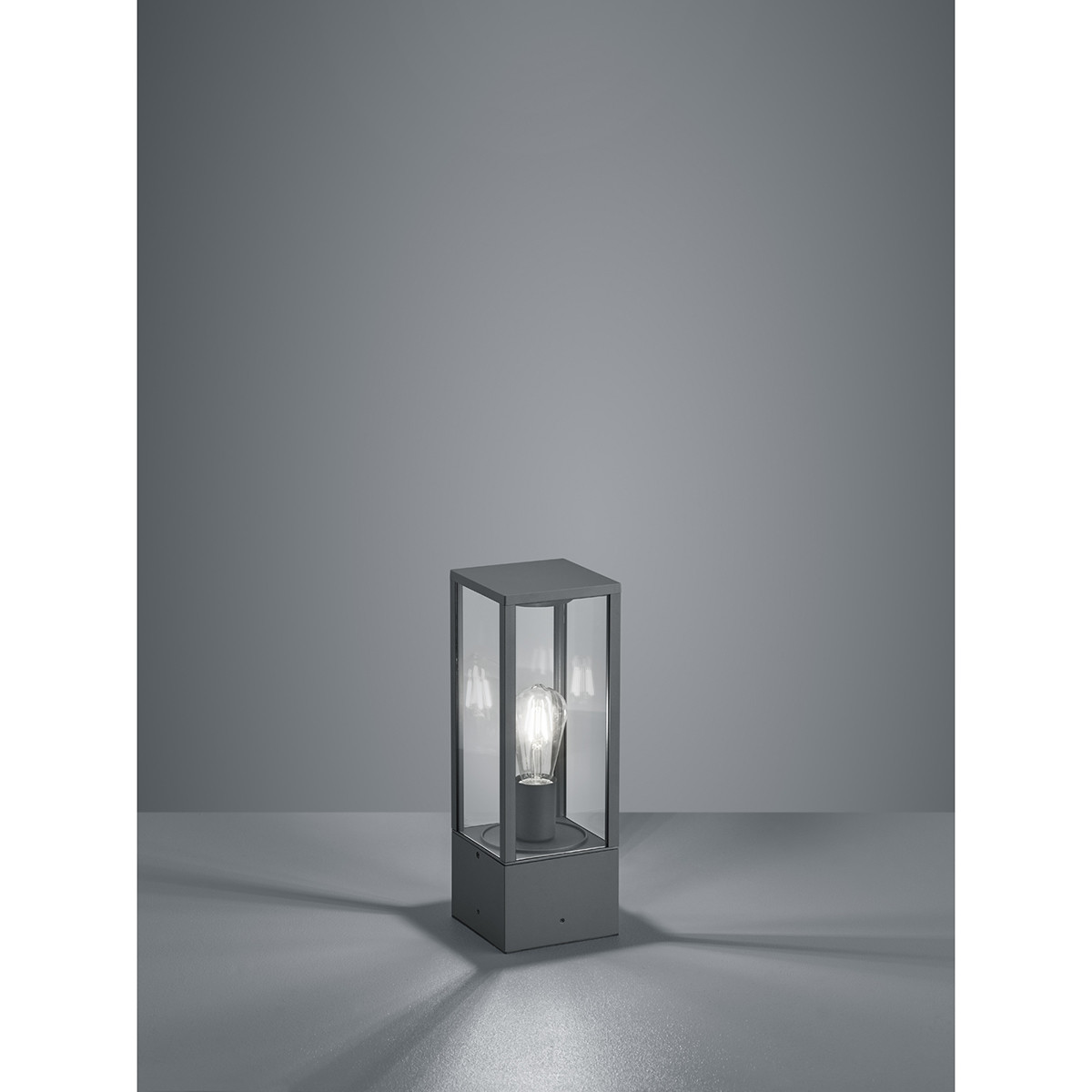 Éclairage de Jardin LED - Lampe d'Extérieur sur Pied - Trion Garinola - Douille E27 - Mat Anthracite - Aluminium