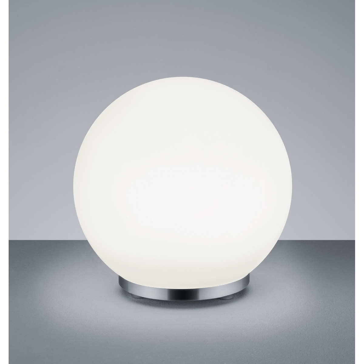 Lampe de Table LED - Trion Geron - 5.5W - Blanc Chaud 3000K - RGBW - Télécommande - Dimmable - Rond - Mat Chrome - Plastique