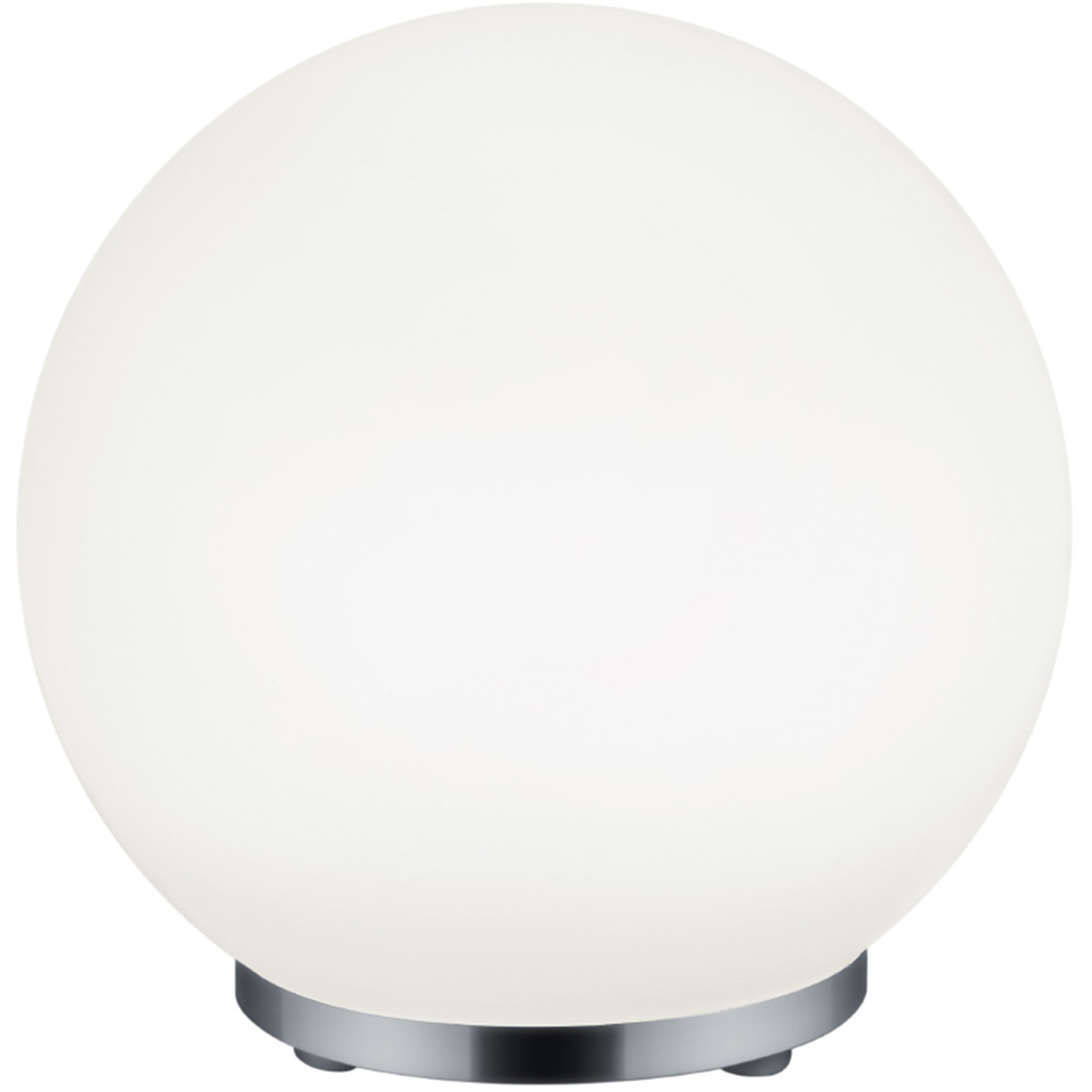 Lampe de Table LED - Trion Geron - 5.5W - Blanc Chaud 3000K - RGBW - Télécommande - Dimmable - Rond - Mat Chrome - Plastique