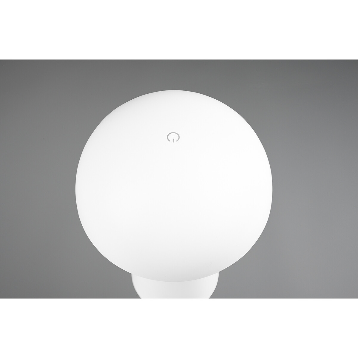 Lampe de Table LED - Éclairage de Table - Trion Lenio - 2W - Blanc Chaud 3000K - Dimmable - Rechargeable par USB - Étanche aux Éclaboussures IP44 - Rond - Mat Blanc - Plastique