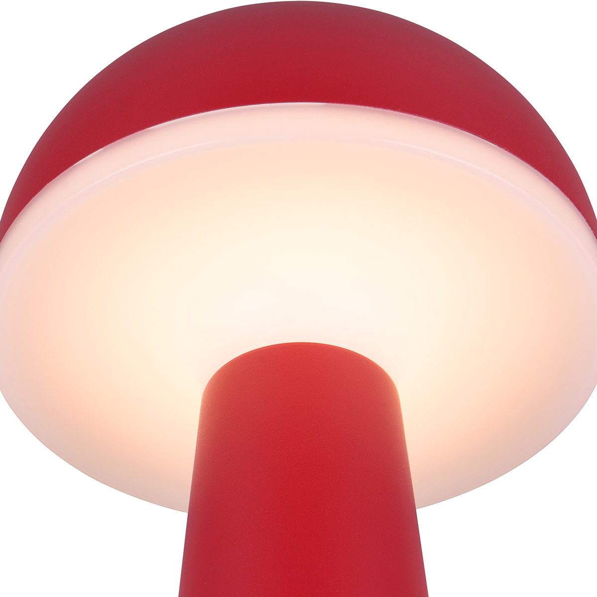 LED Lampe de Table - Trion Lungo - 2W - Couleur Ajustable - Batteries Rechargeables - Rouge - Aluminium Moulé