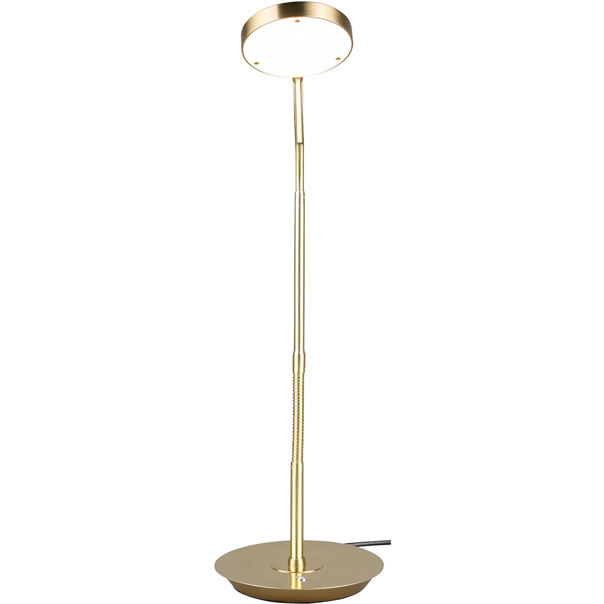 Lampe de Table LED - Trion Monzino - 12W - Couleur de lumière ajustable - Dimmable - Rond - Mat Or - Aluminium