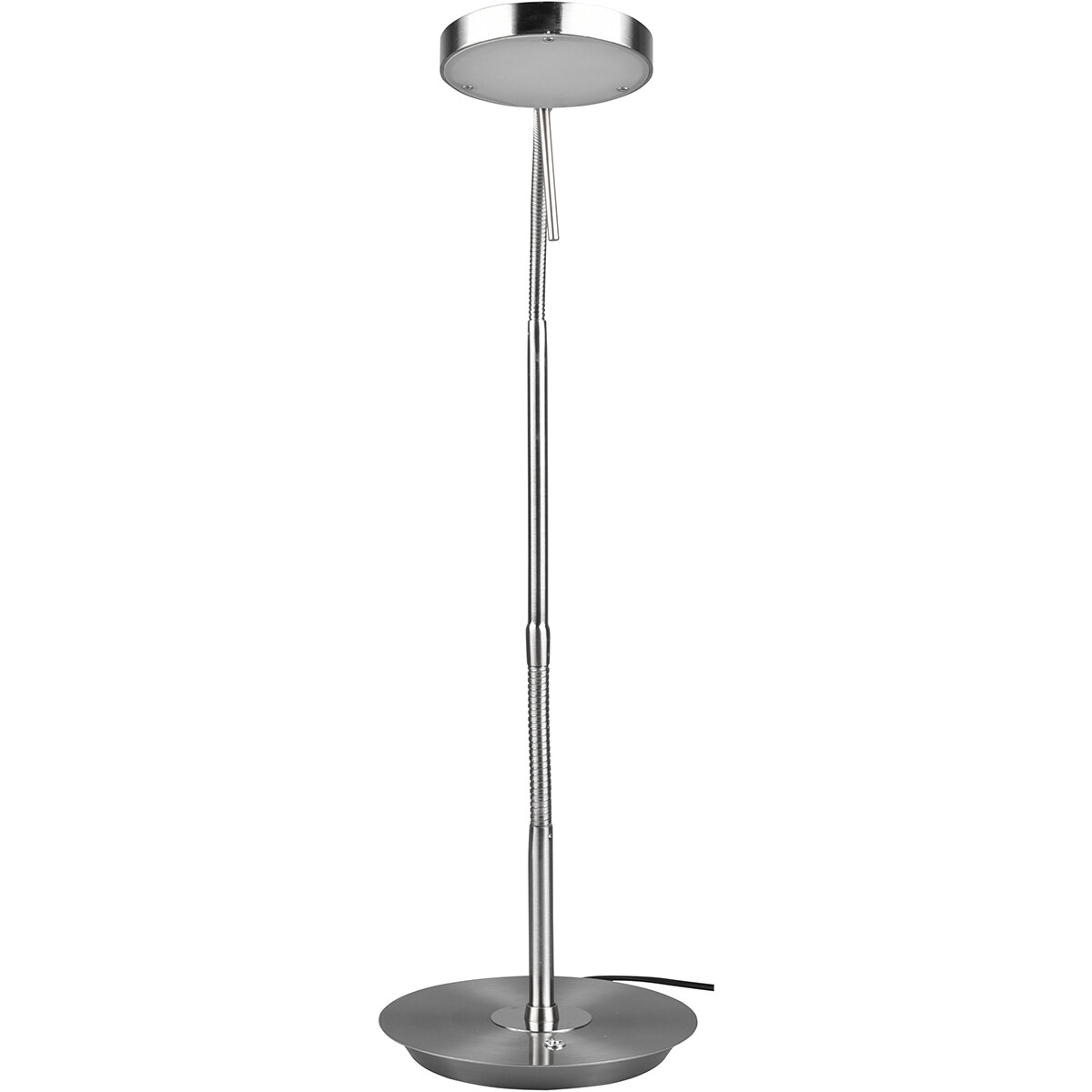 Lampe de Table LED - Trion Monzino - 12W - Couleur de lumière ajustable - Dimmable - Rond - Mat Nickel - Aluminium