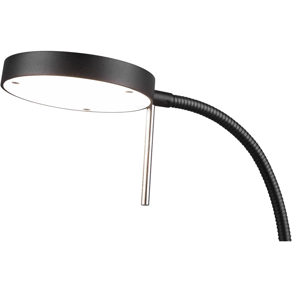 Lampe de Table LED - Trion Monzino - 12W - Couleur de lumière ajustable - Dimmable - Rond - Mat Noir - Aluminium