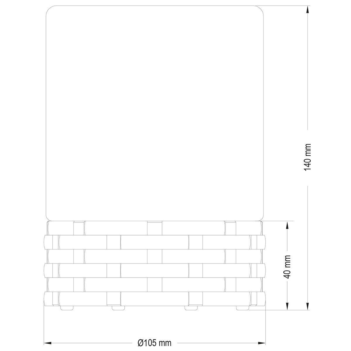 Lampe de Table LED - Trion Parila - Énergie solaire - Étanche aux Éclaboussures - Mat Noir - Plastique