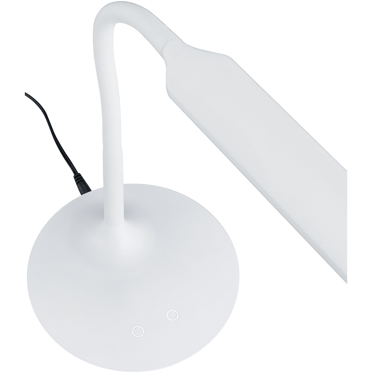 Lampe de bureau LED - Trion Polina - 5W - Couleur de lumière ajustable - Dimmable - Rond - Mat Blanc - Plastique