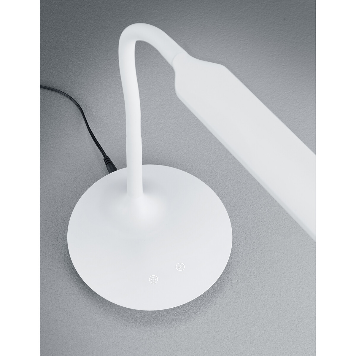 Lampe de bureau LED - Trion Polina - 5W - Couleur de lumière ajustable - Dimmable - Rond - Mat Blanc - Plastique