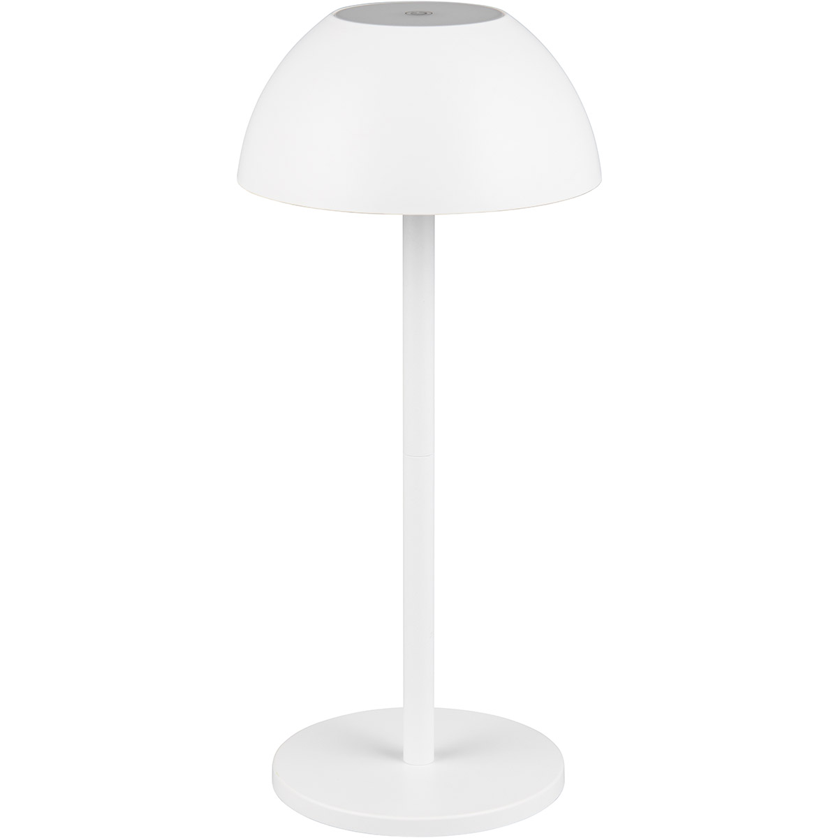 LED Lampe de Table - Trion Rado - 1.7W - Blanc Chaud 3000K - Batteries Rechargeables - Blanc Mat - Plastique