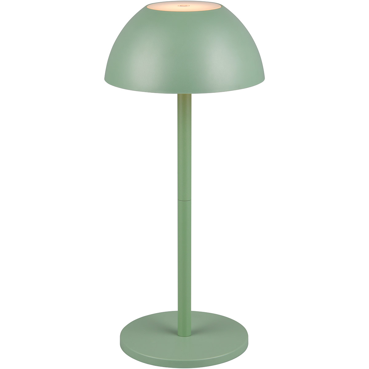 LED Lampe de Table - Trion Rado - 1.7W - Blanc Chaud 3000K - Batteries Rechargeables - Vert Pistache - Plastique