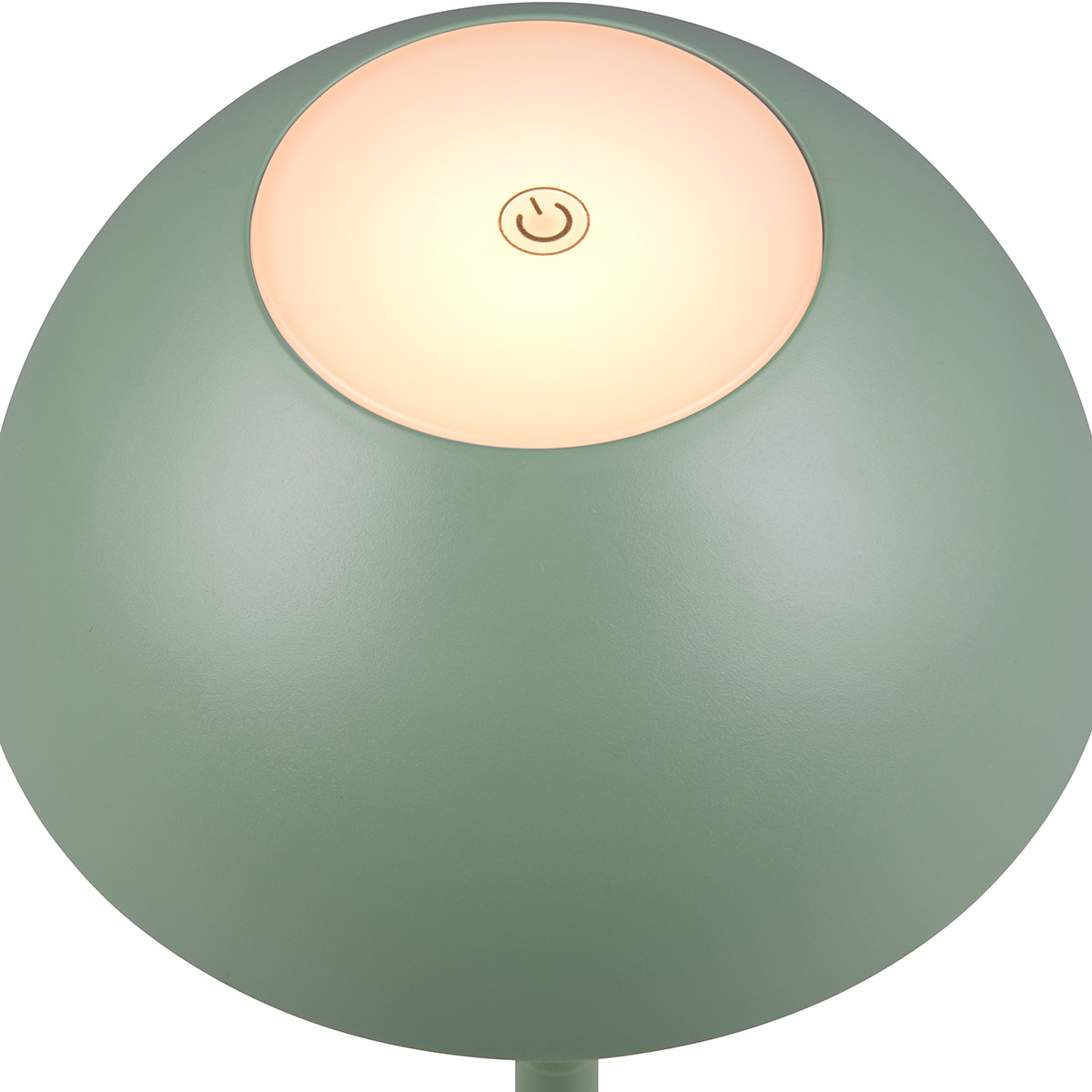 LED Lampe de Table - Trion Rado - 1.7W - Blanc Chaud 3000K - Batteries Rechargeables - Vert Pistache - Plastique