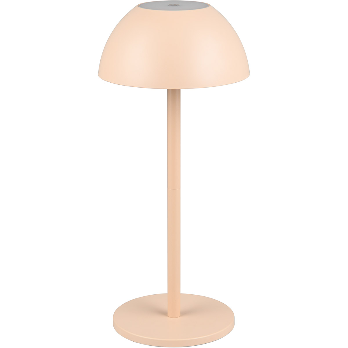 LED Lampe de Table - Trion Rado - 1.7W - Blanc Chaud 3000K - Batteries Rechargeables - Taupe - Plastique