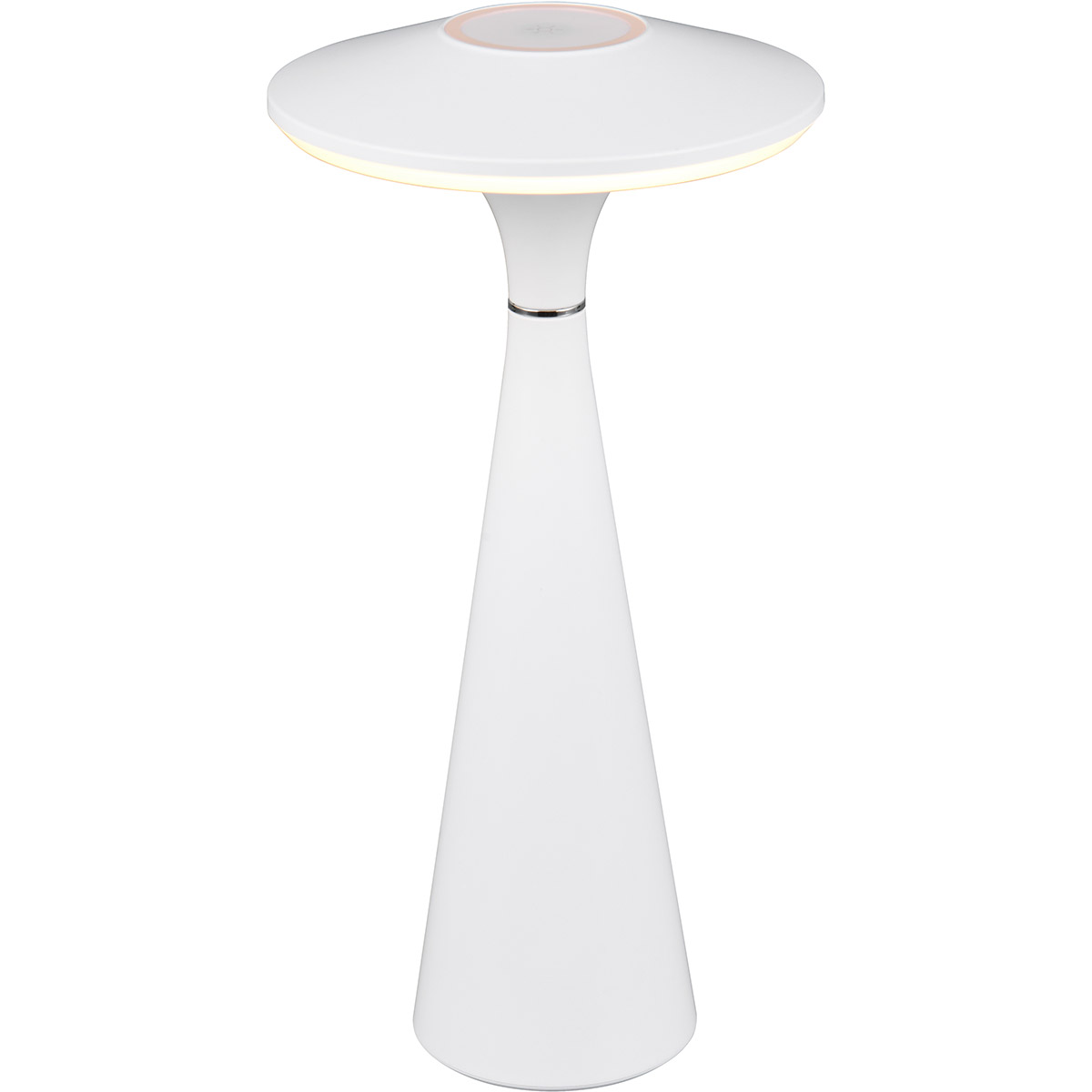 LED Lampe de Table - Trion Rezo - 2W - Couleur Ajustable - Batteries Rechargeables - Blanc Mat - Plastique