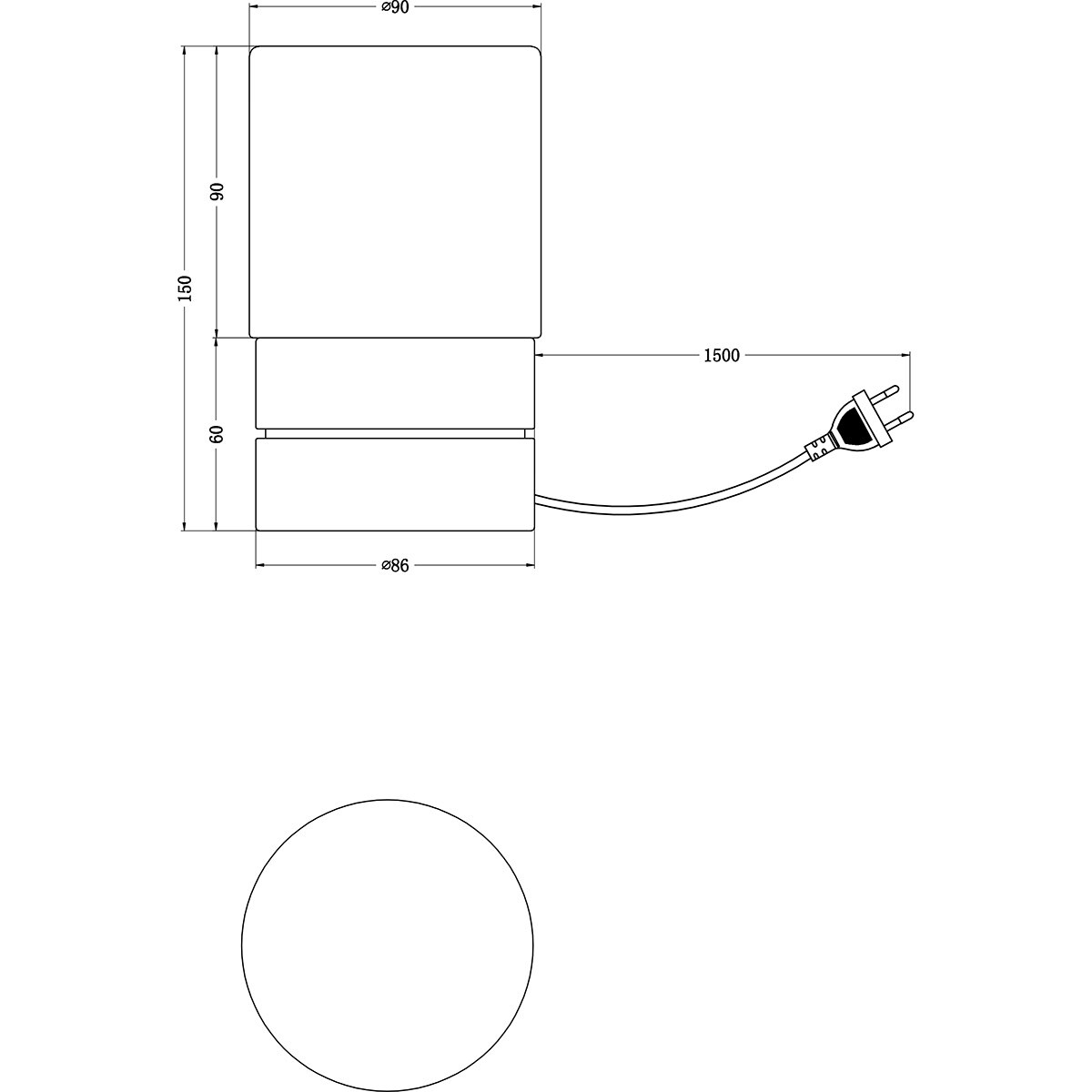 LED Lampe de Table - Trion Saidi - Douille E14 - 1 point lumineux - Nickel Mat - Métal - Verre Blanc