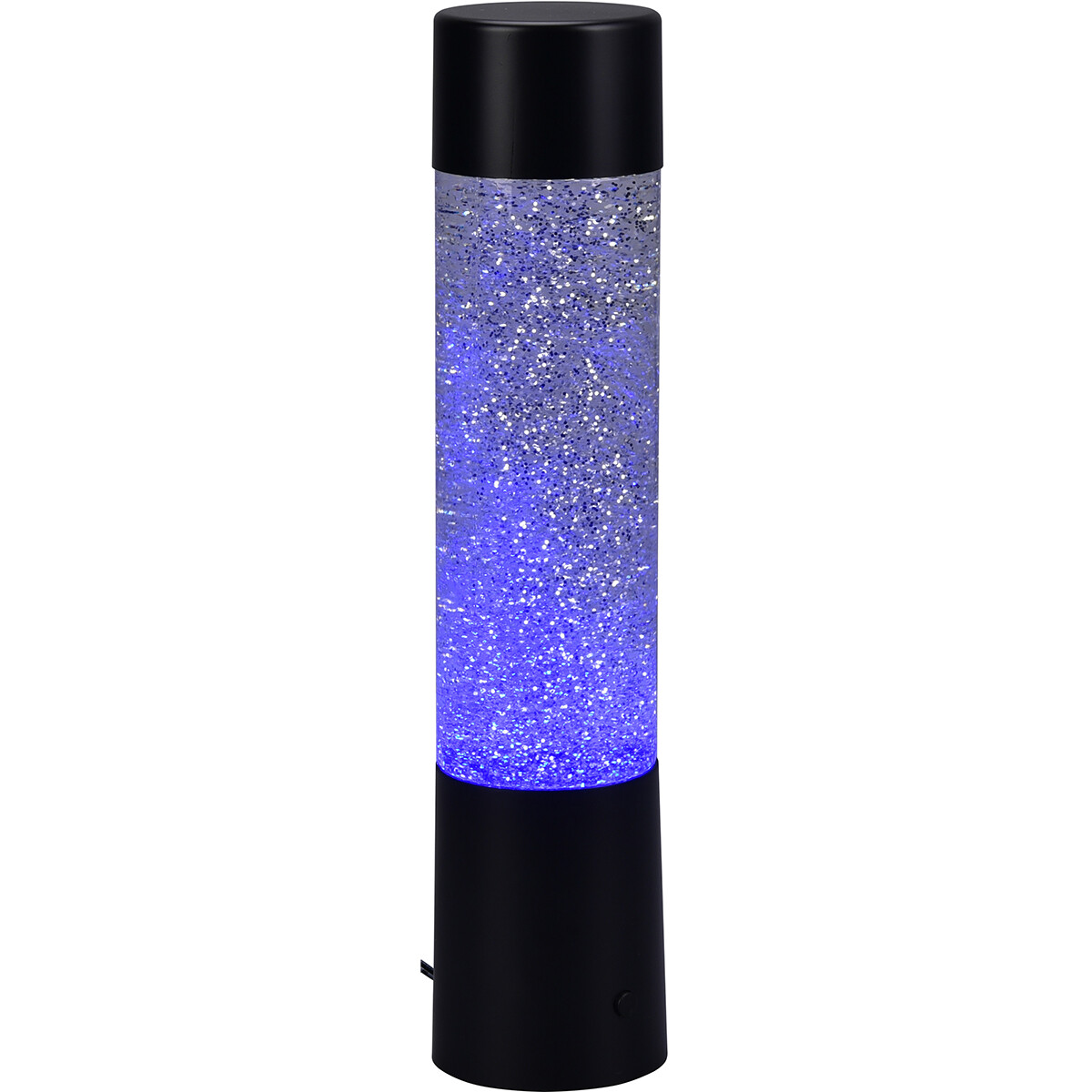 Lampe de Table LED - Trion Wuka Glitter - 0.9W - Blanc Chaud 3000K - Rond - Mat Noir - Plastique