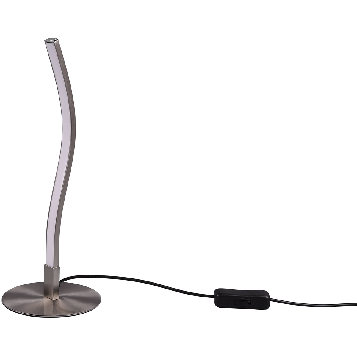 LED Lampe de Table - Trion Yilan - 3.5W - Blanc Chaud 3000K - 1 point lumineux - Nickel Mat - Métal