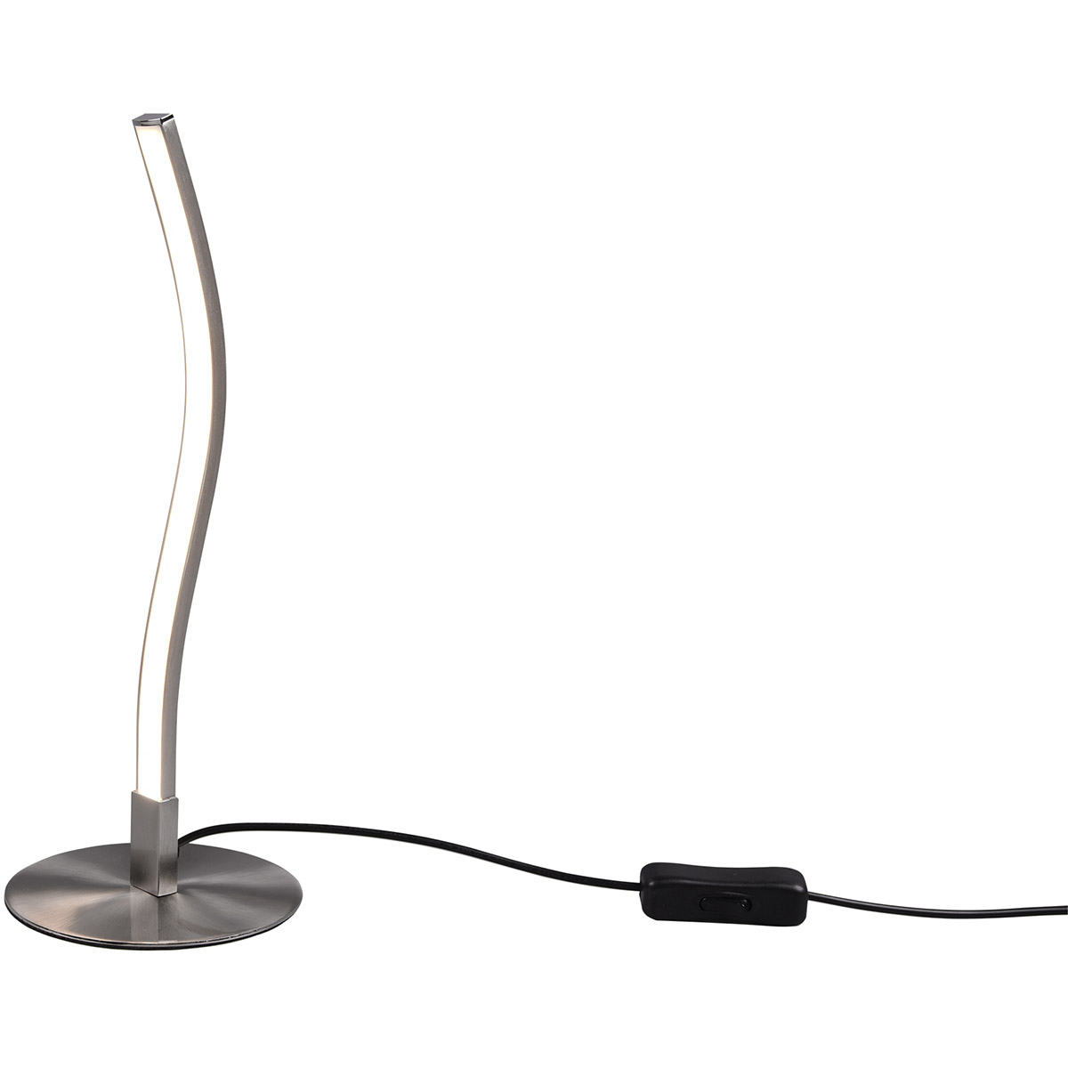 LED Lampe de Table - Trion Yilan - 3.5W - Blanc Chaud 3000K - 1 point lumineux - Nickel Mat - Métal