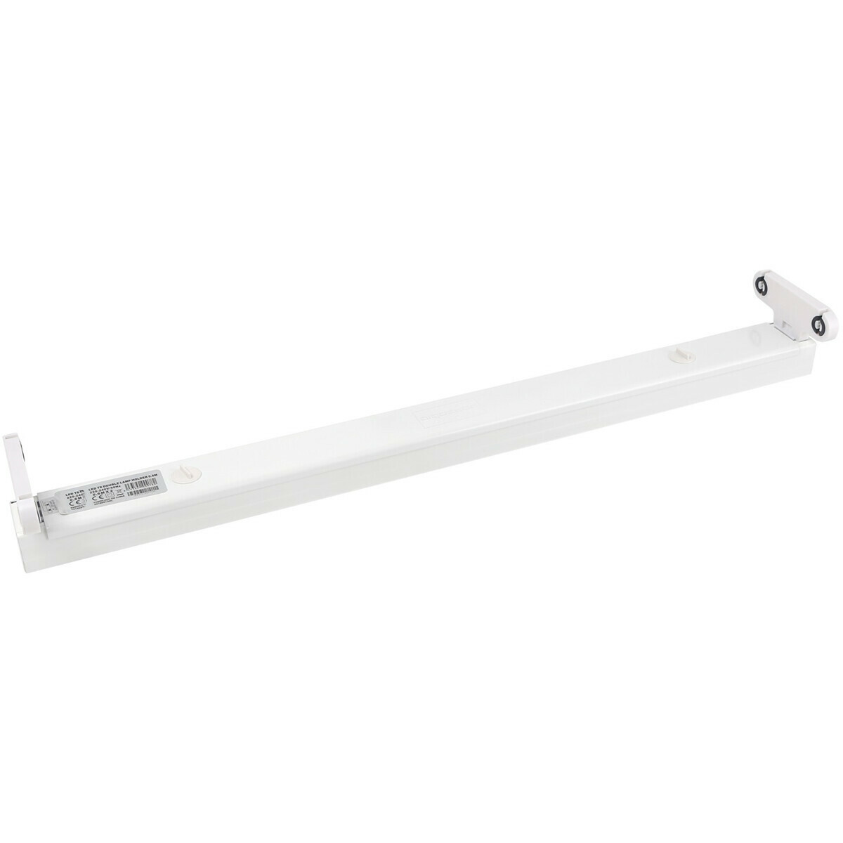 Réglette LED avec Tube T8 Incl. Starter - Aigi Dybolo - 60cm Double - 16W - Blanc Froid 6400K - Indice de Protection IP20