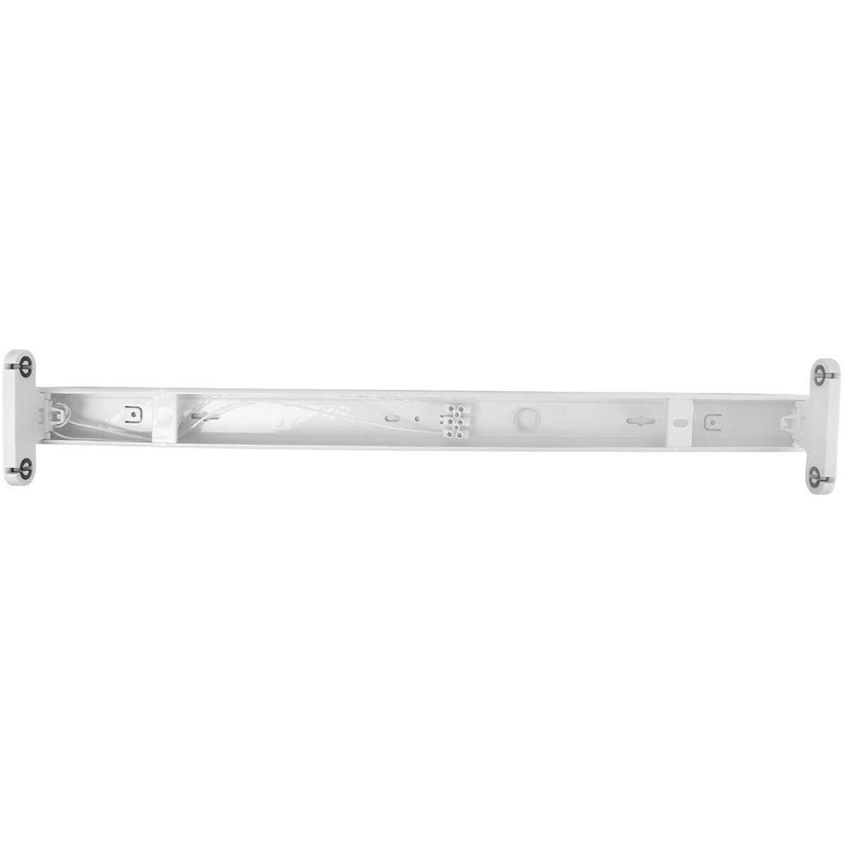 Réglette LED avec Tube T8 Incl. Starter - Aigi Dybolo - 60cm Double - 16W - Blanc Froid 6400K - Indice de Protection IP20