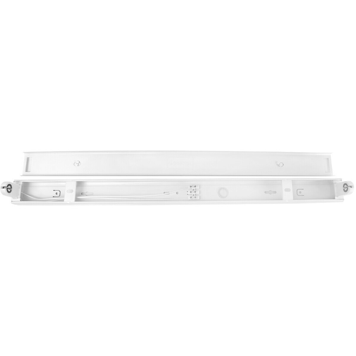 Réglette LED avec Tube T8 Incl. Starter - Aigi Dybolo - 60cm Simple - 8W - Blanc Froid 6400K - Indice de Protection IP20