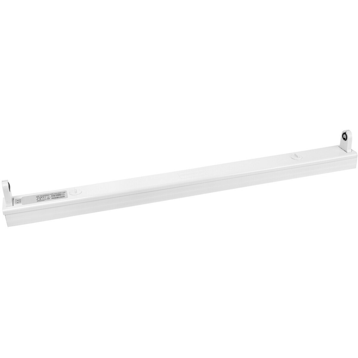 Réglette LED avec Tube T8 Incl. Starter - Aigi Dybolo - 60cm Simple - 8W - Blanc Froid 6400K - Indice de Protection IP20