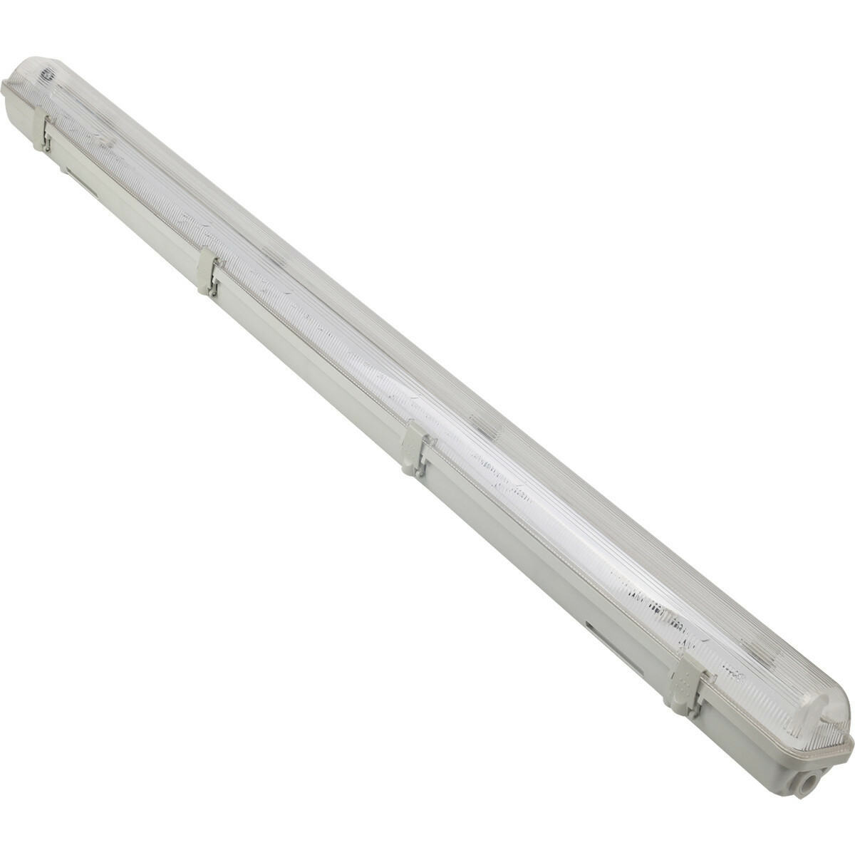 Réglette LED avec Tube T8 Incl. Starter - Aigi Hari - 120cm Simple - 16W - Blanc Froid 6400K - Étanche IP65