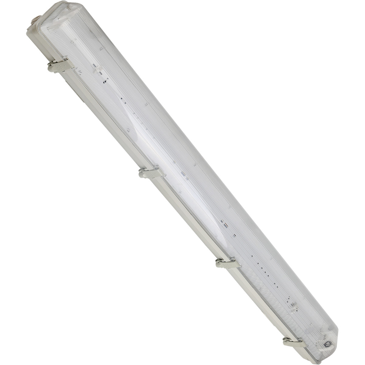 Réglette LED T8 - Aigi Hari - 150cm Double - Étanche IP65 - Plastique