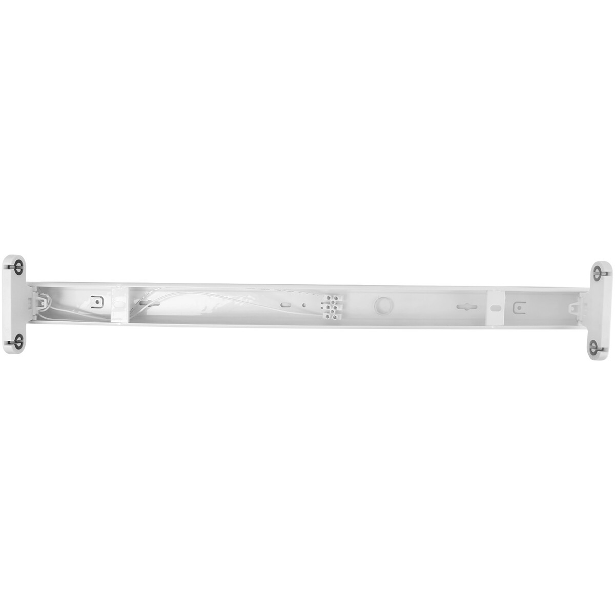 Réglette LED T8 - Aigi Dybolo - 60cm Double - IP20 - Mat Blanc - Acier