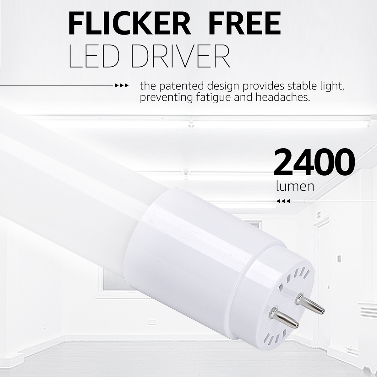 Tube LED TL - T8 G13 - Velvalux - 150cm - 20W 2400lm - 865 Blanc Blanc Froid 6500K | Remplace 147W