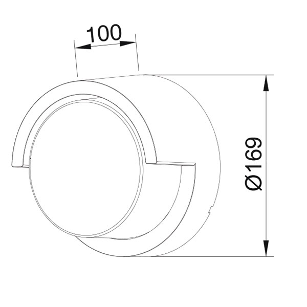 Éclairage de Jardin LED - Lumière Extérieure - Agusa 1 - Mur - Plastique Mat Noir - 12W Blanc Neutre 4200K - Rond