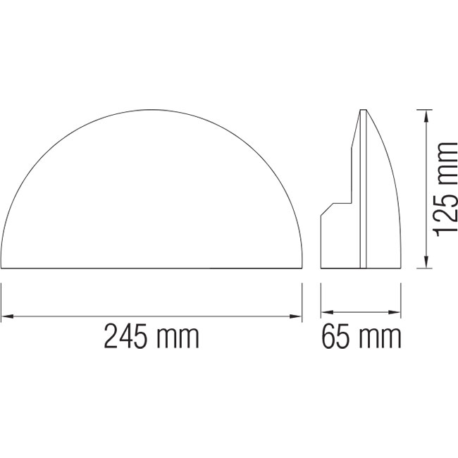 Éclairage de Jardin LED - Lumière Extérieure - Assita - Mur - Aluminium Mat Noir - 5.5W Blanc Neutre 4100K - Ovale