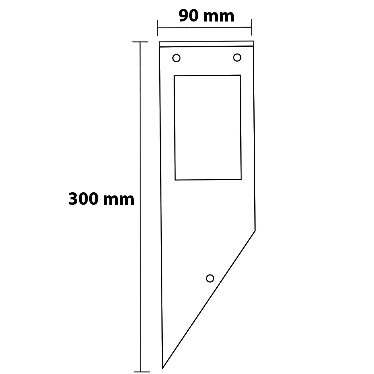 Éclairage de Jardin LED - Lumière Extérieure - Kavy 1 - Mur - Aluminium Mat Noir - E27 - Carré