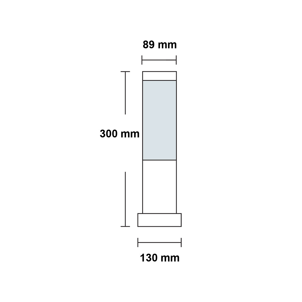 Éclairage de Jardin LED - Lumière Extérieure - Kavy 3 - Debout - Aluminium Mat Noir - E27 - Rond