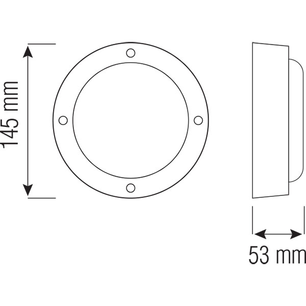 Éclairage de Jardin LED - Lumière Extérieure - Maron - Mur - Aluminium Mat Noir - 6W Blanc Neutre 4000K - Rond