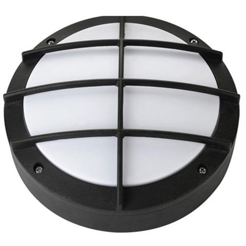 Éclairage de Jardin LED - Lumière Extérieure - Nara - Mur - Aluminium Mat Noir - 12W Blanc Neutre 4000K - Rond