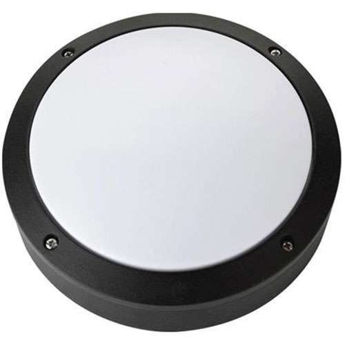 Éclairage de Jardin LED - Lumière Extérieure - Naro - Mur - Aluminium Mat Noir - 12W Blanc Neutre 4000K - Rond