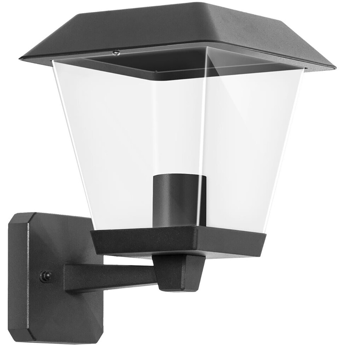 Éclairage de Jardin LED - Lumière Extérieure Nostalgique - Aigi Nosta Up - Douille E27 - Mat Noir - Aluminium