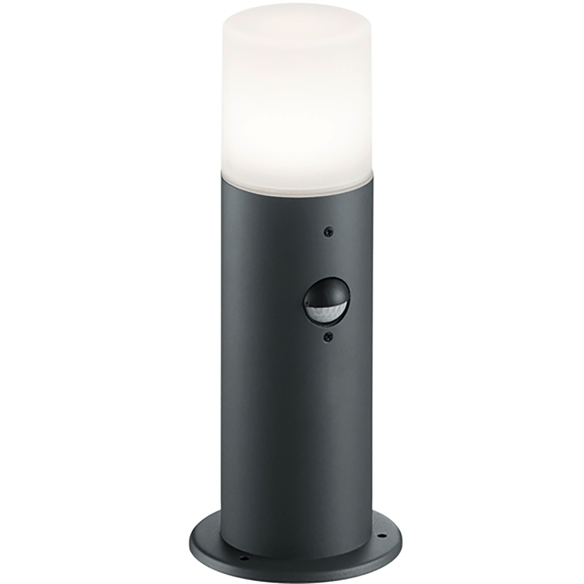 Éclairage de Jardin LED avec Détecteur de Mouvement - Lampe d'Extérieur Debout - Trion Hosina - Douille E27 - Étanche aux Éclaboussures IP44 - Mat Anthracite - Aluminium