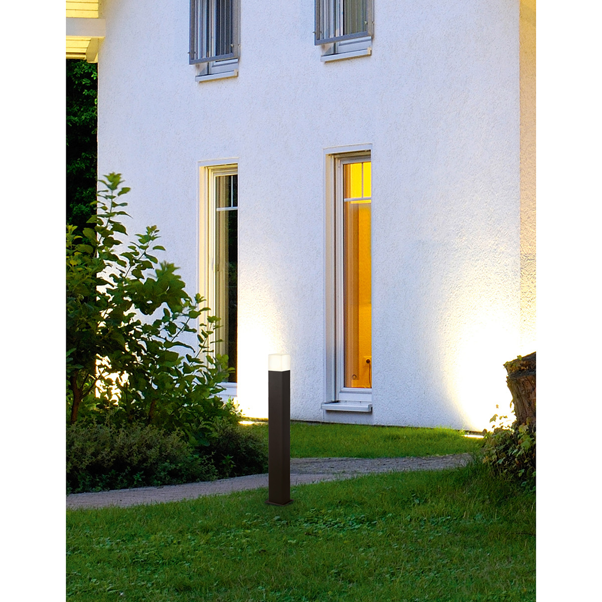 Éclairage de Jardin LED - Lampe d'Extérieur Debout - Trion Hudsy XL - 3.5W - Blanc Chaud 3000K - Étanche aux Éclaboussures IP44 - Mat Anthracite - Aluminium